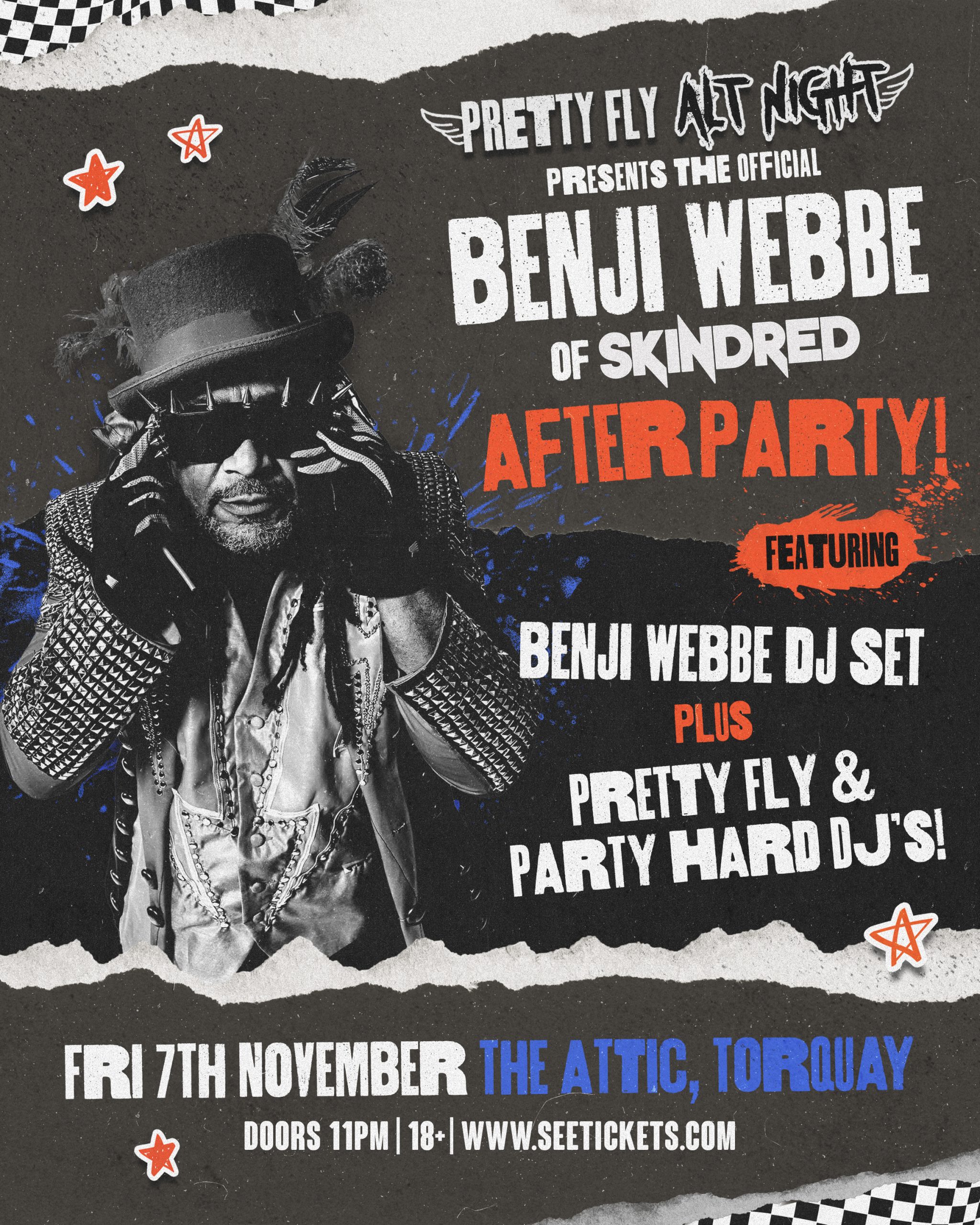 Webbe Benji Webbe DJ Set - Official Skindred After Party - Attic